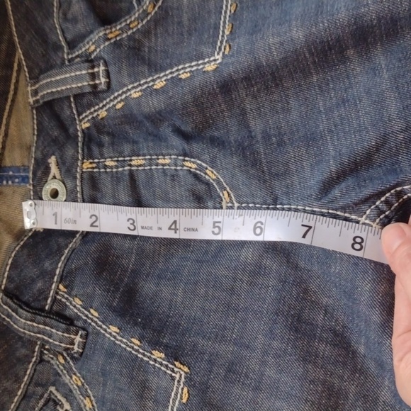 ANTIK denim beaded jeans Y2k style embellished size 29 light distressing Bootcut - Picture 8 of 16